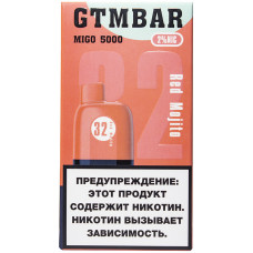 Вейп GTM Bar Migo 5000 Red Mojito Красный Мохито Одноразовый GTMBar