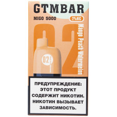 Вейп GTM Bar Migo 5000 Mango Peach Watermelon Манго Персик Арбуз Одноразовый GTMBar