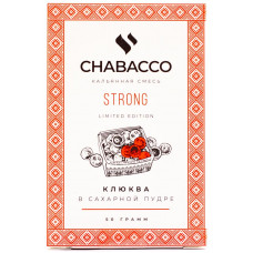 Смесь Chabacco 50 гр Strong Клюква в сахарной пудре (кальянная без табака)