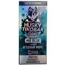 Вейп Tikobar Husky Сибирь 12000 Mr Blue Ягодный Морс Одноразовый