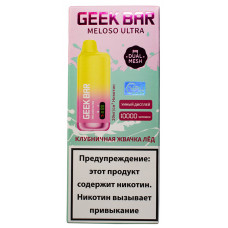 Вейп GeekBar MELOSO Ultra 10000 Клубничная Жвачка Лед