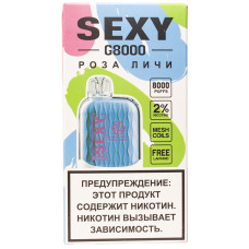 Вейп SEXY 8000 тяг Роза Личи 650 mAh Перезаряжаемый Одноразовый