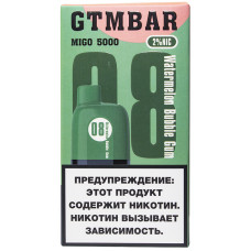 Вейп GTM Bar Migo 5000 Watermelon Bubble Gum Арбузная Жвачка Одноразовый GTMBar