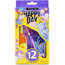 Набор Luxlite Happy Day Зажигалка XHG8953 + 12 свечей