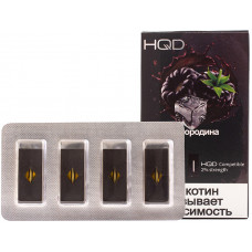 Картридж HQD Чёрная Смородина 4 шт 0,7 мл (совмещается с JUUL)